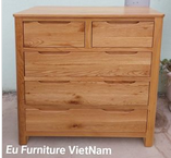 Tủ 5 ngăn kéo gỗ sồi Mỹ - Công Ty TNHH EU Furniture Vietnam